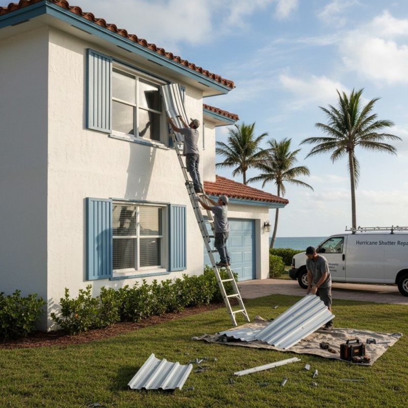 Local Hurricane Shutter Installation pros at work